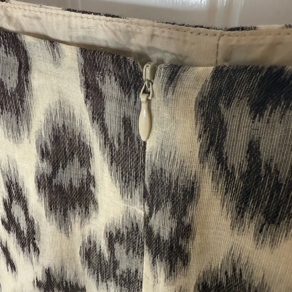 Talbots Animal Print A-Line Skirt - Picture 4 of 13
